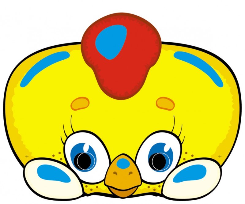 Маска-ободок "цыпленок"