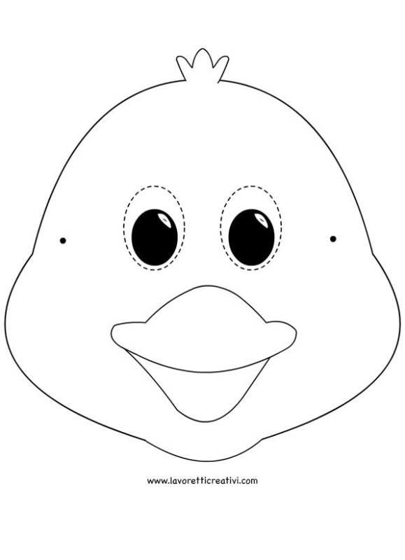 Мордочка утенка для маски