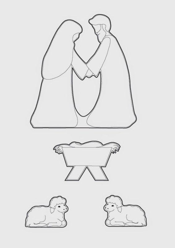 Фигурки трафареты для вертепа