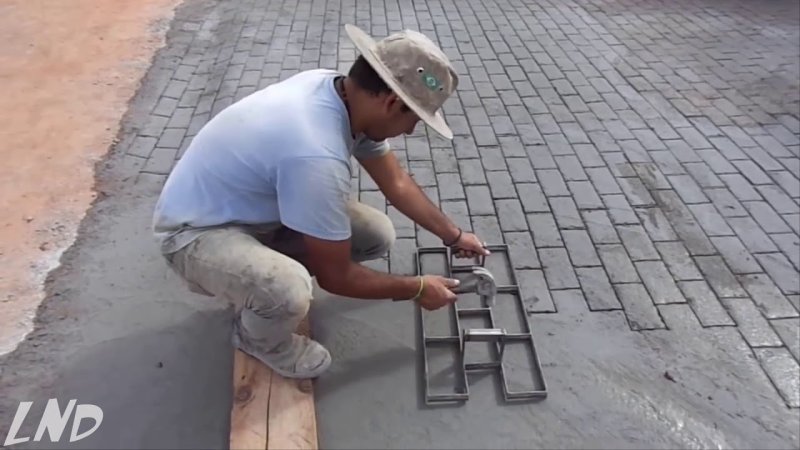 Трафарет для печатного бетона