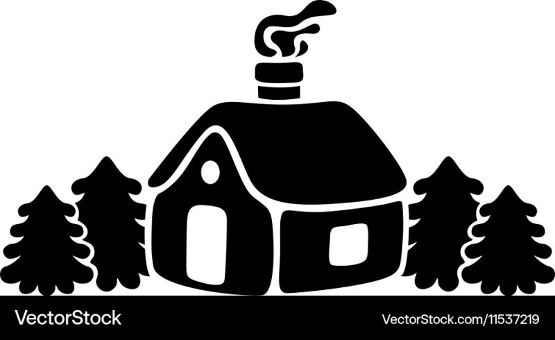 Новогодние силуэты домов