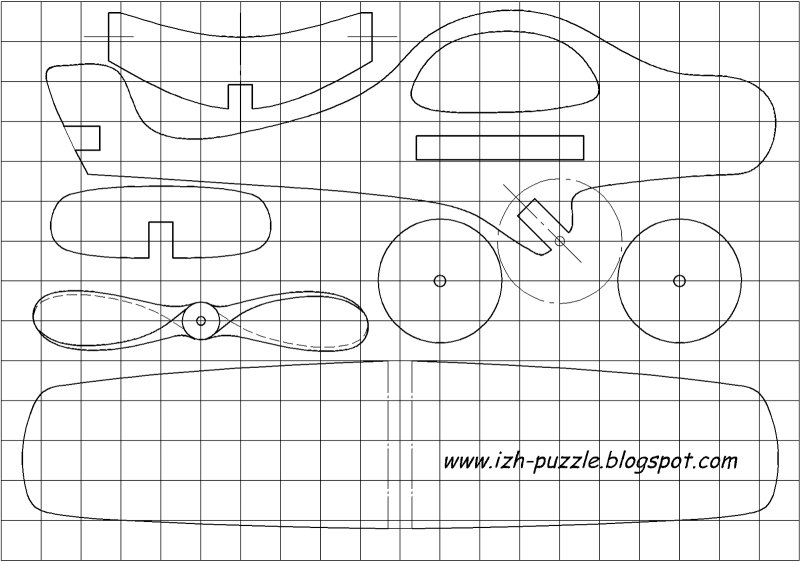 Самолет для выпиливания лобзиком из фанеры