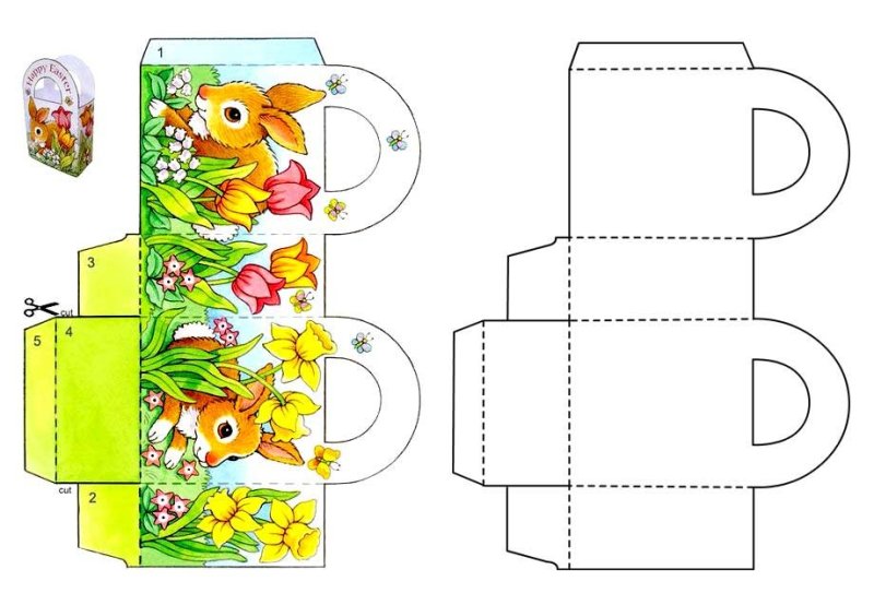 Объемная однерка из бумаги