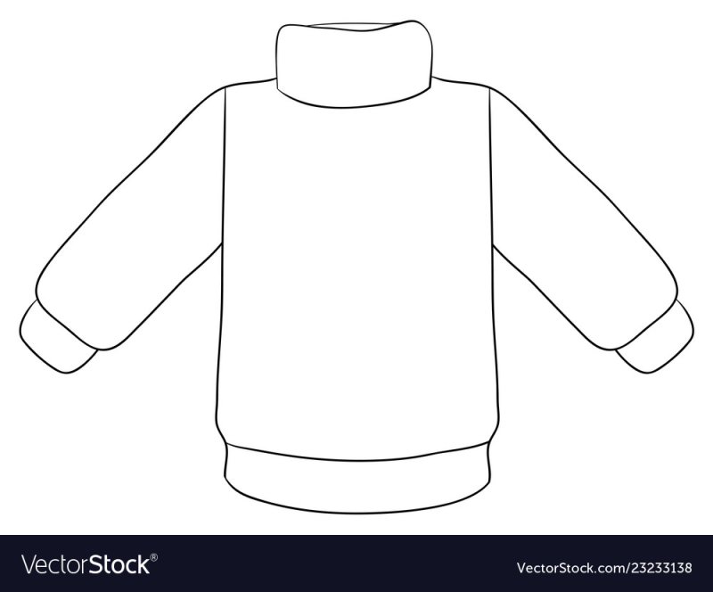 Свитер раскраска для малышей