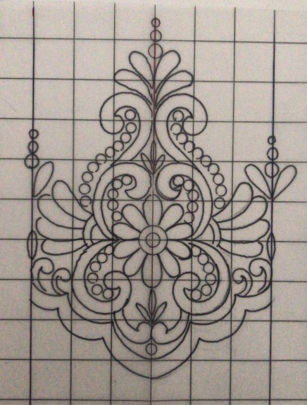 Орнамент для джутовой филиграни