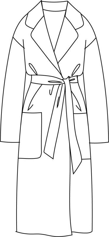 Раскраска пальто