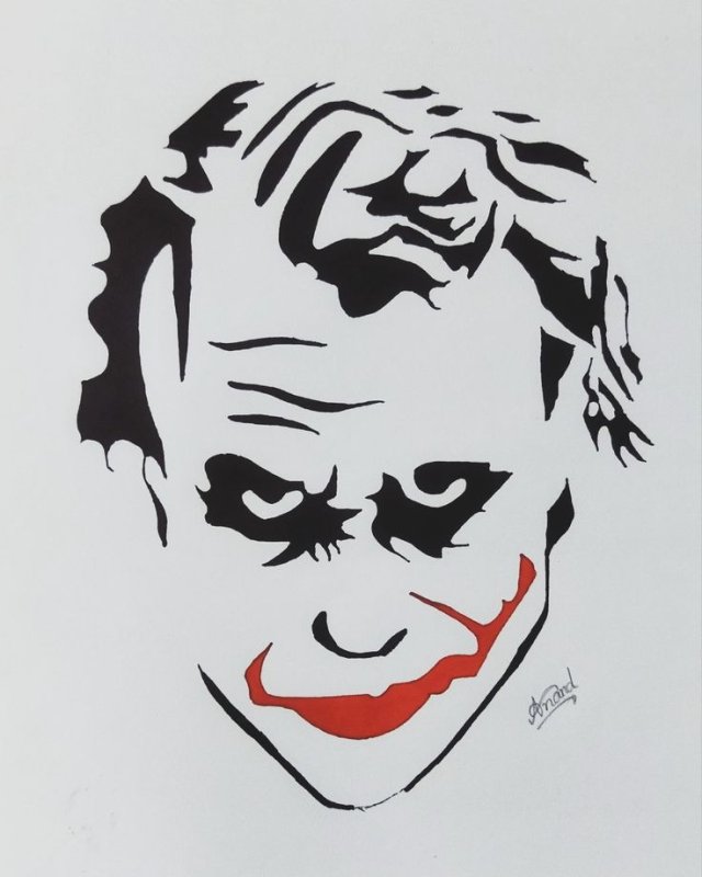 Джокер силуэт