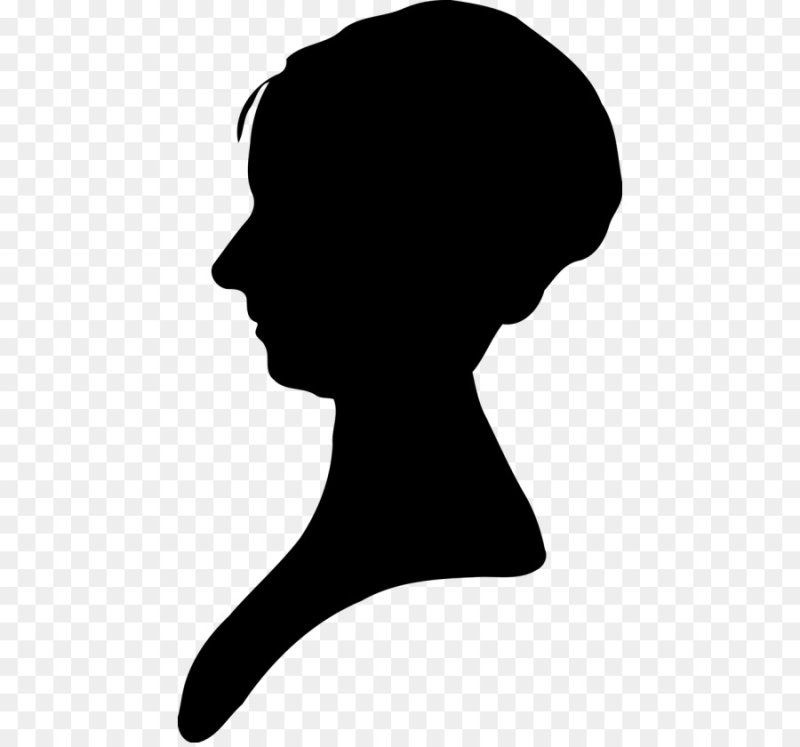 Профиль женщины силуэт