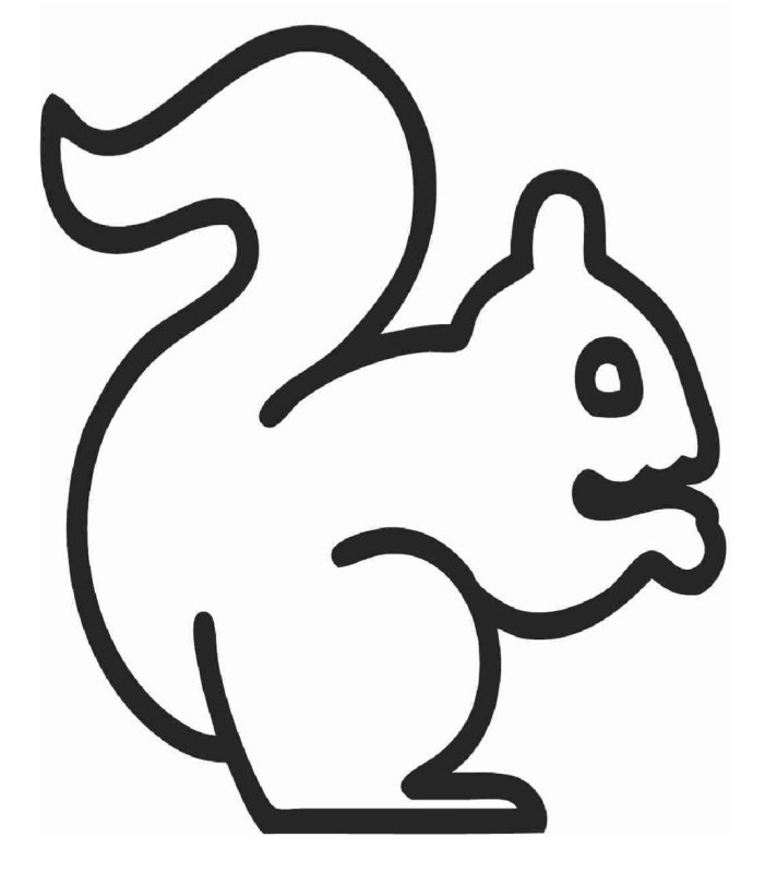 Трафарет белки