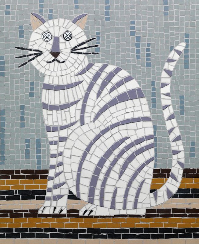 Коты из мозаики