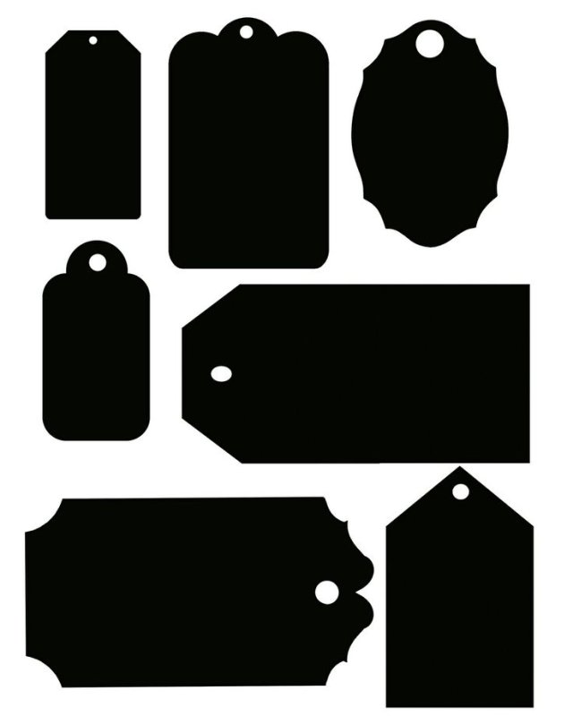 Бирка макет для печати