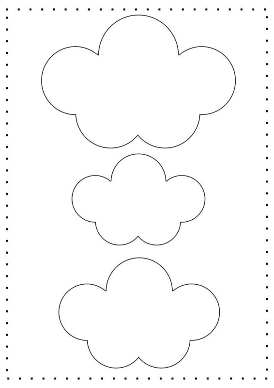 Трафареты для детского мобиля