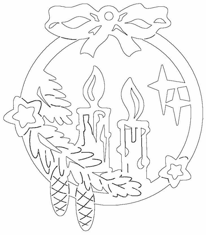 Вытынанки на окна новогодние