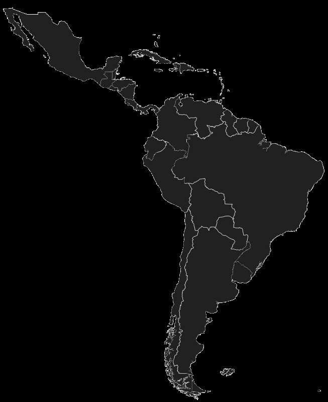 Контур Южной Америки