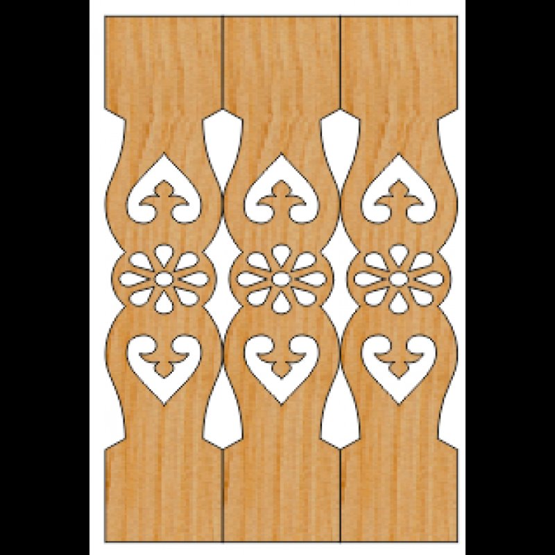 Прорезная резьба пропильная