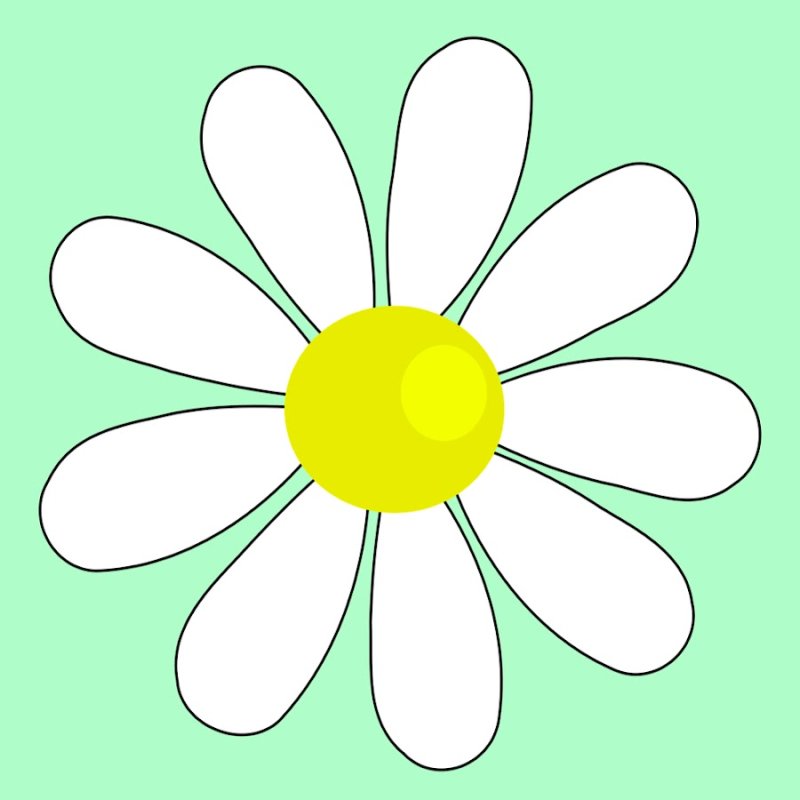 Ромашка аппликация для детей