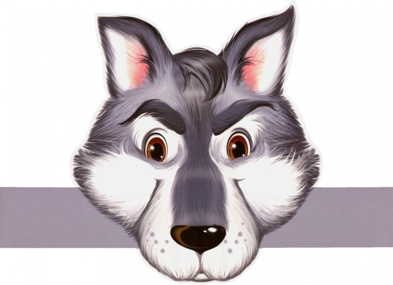 Маска-ободок волк