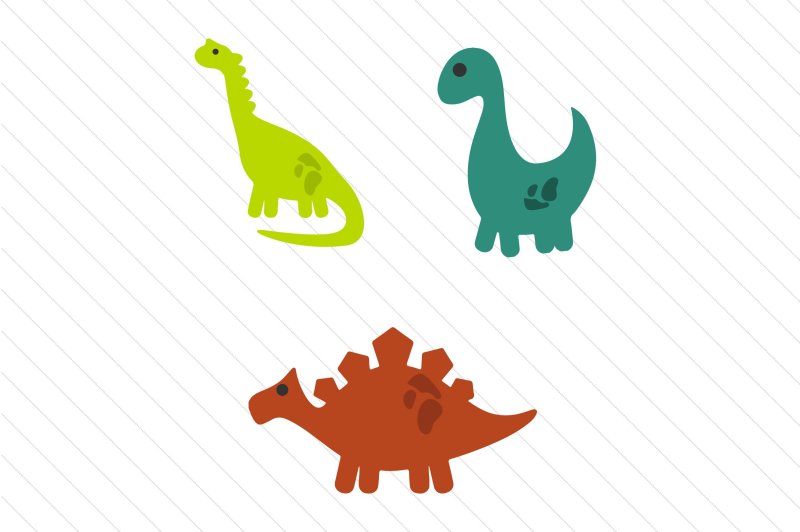 Трафарет динозавры