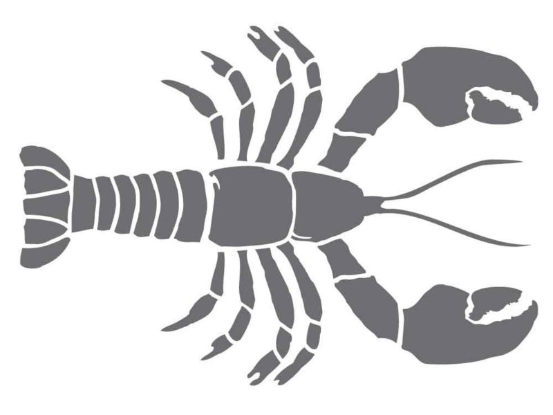 Краб трафарет