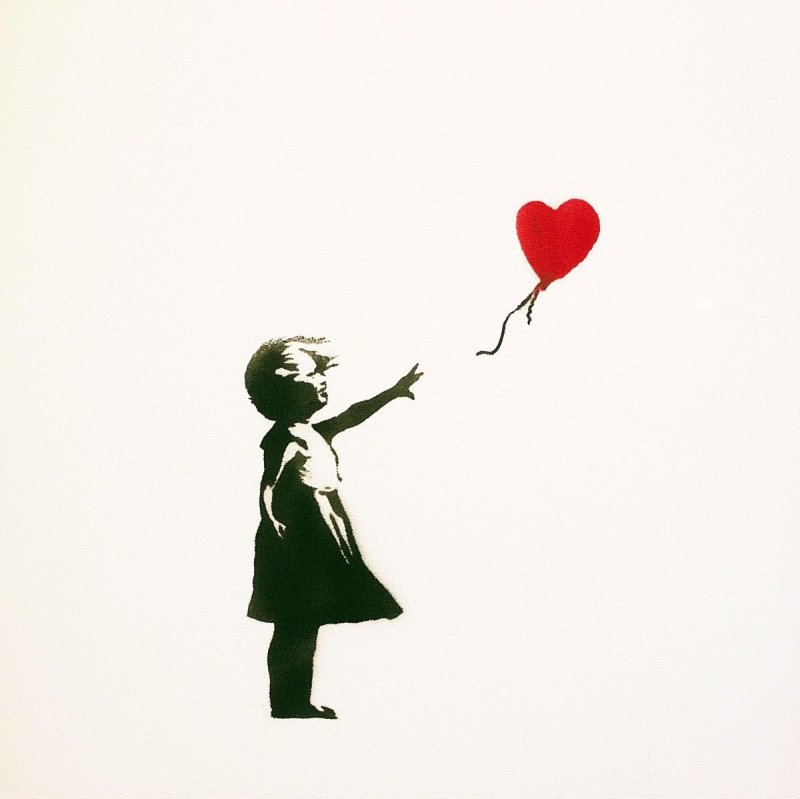 Девочка с воздушным шариком Бэнкси