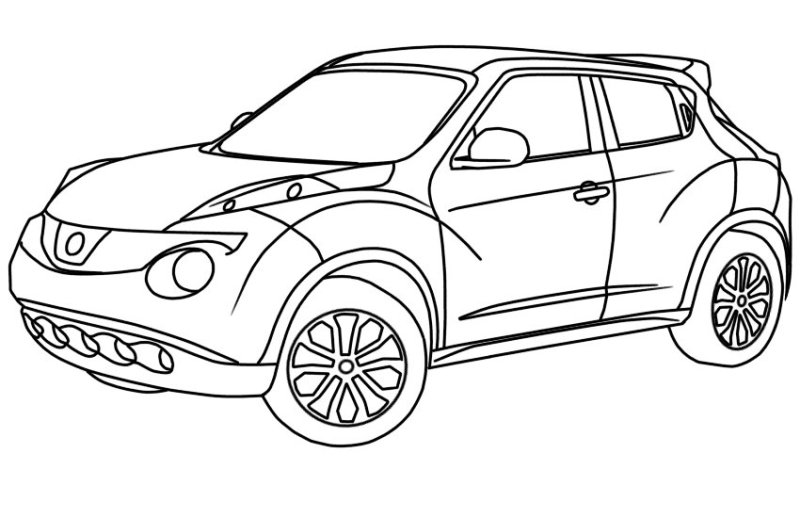 Nissan x Trail t31 раскраска