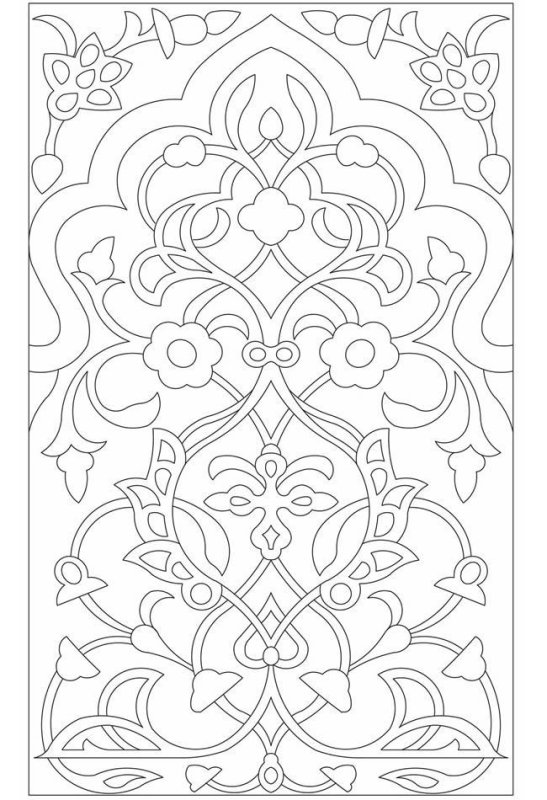 Орнаменты и узоры трафареты