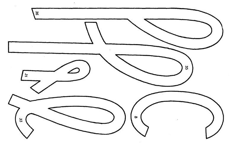 Конструирование письменных букв из элементов