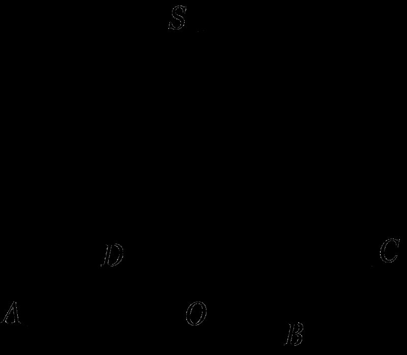 Правильная четырехугольная пирамида чертеж