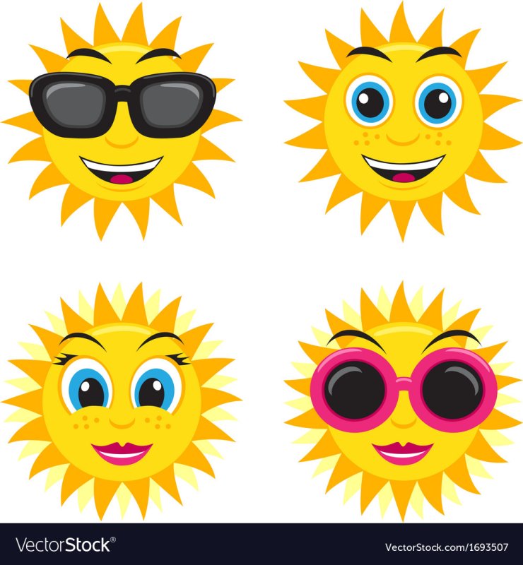 Весёлые глазки для солнышка