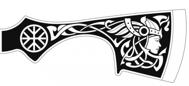 Трафареты для травления на Топорах Викинги