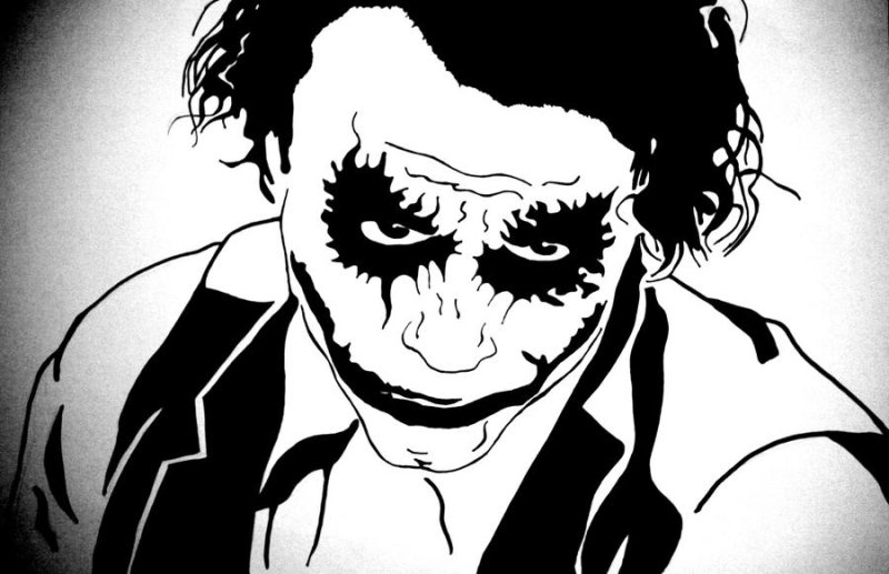 Джокер трафарет