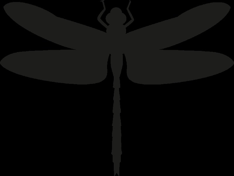 Стрекоза силуэт