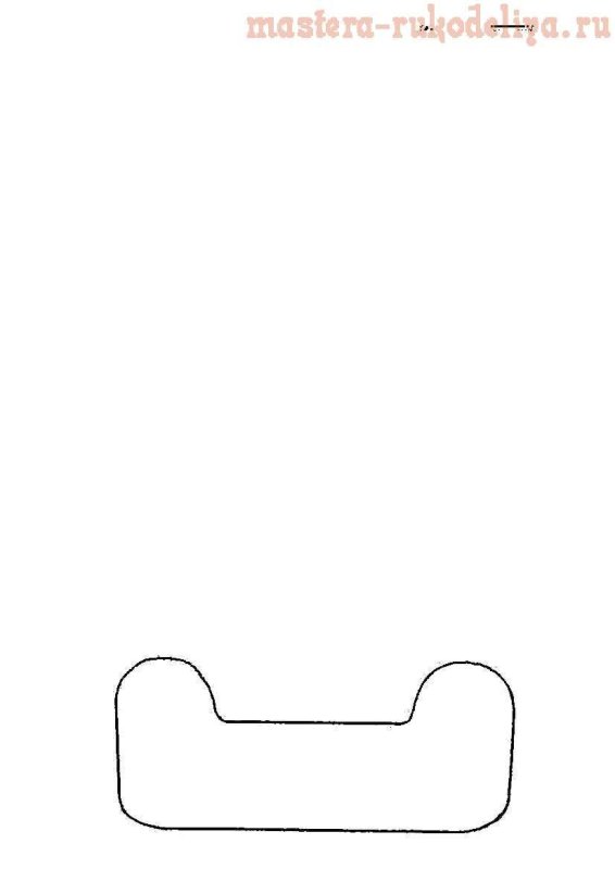 Шаблон для сувенирных валенок