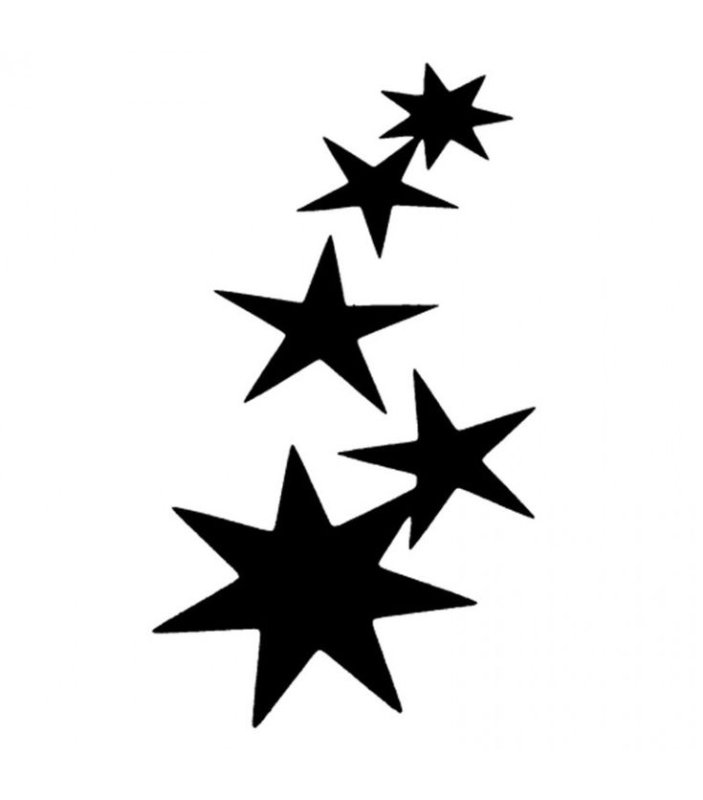 Трафарет Звёздочки