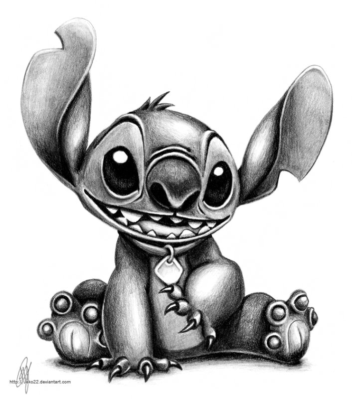 Лило и Стич тату