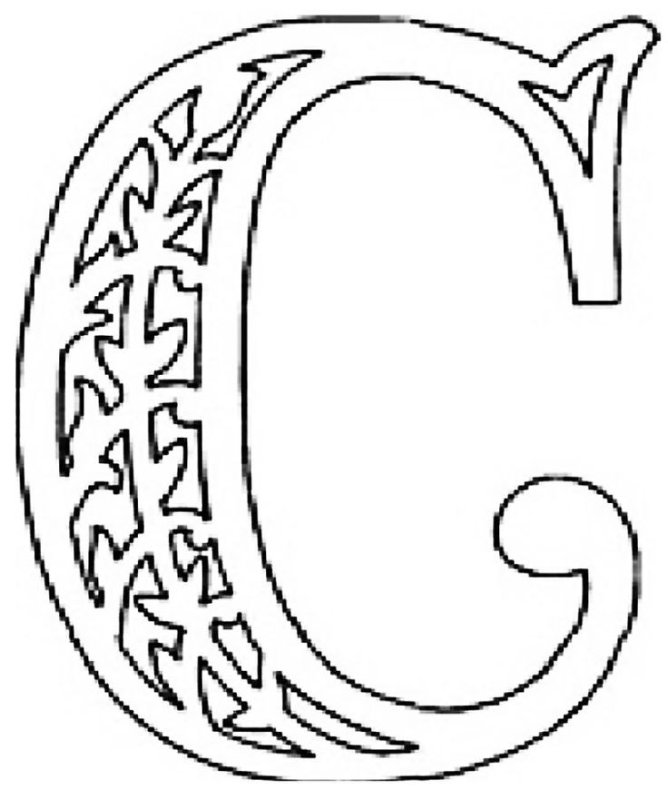 Трафарет с новым годом буквы