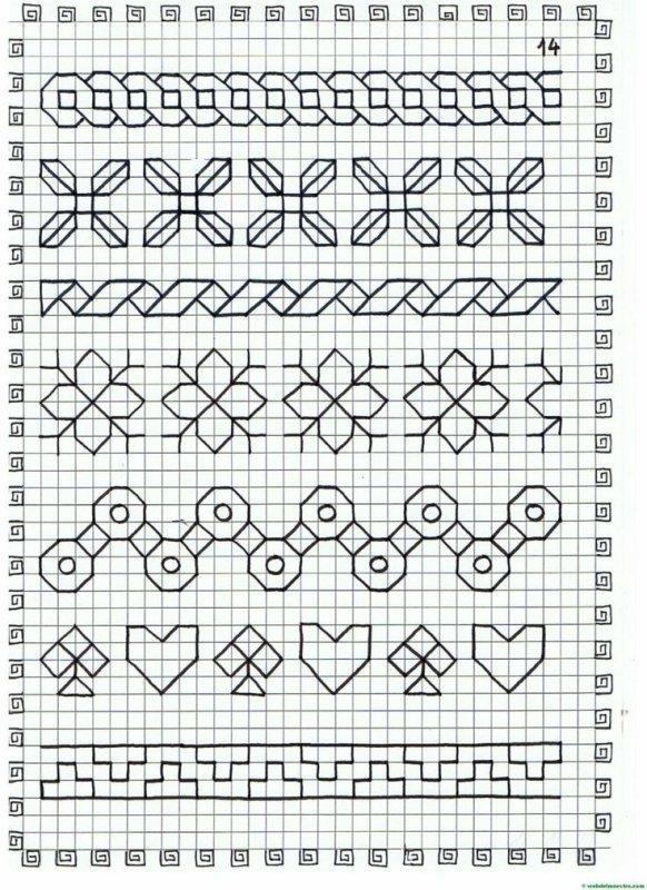 Орнамент по клеточкам