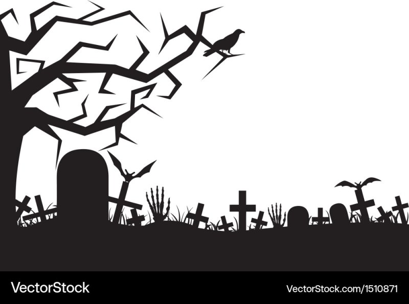 Могила силуэт