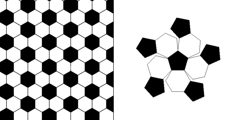 Футбольный мяч трафарет