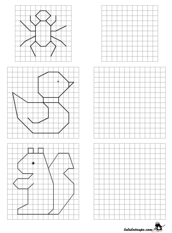 Узор по клеткам дошкольники