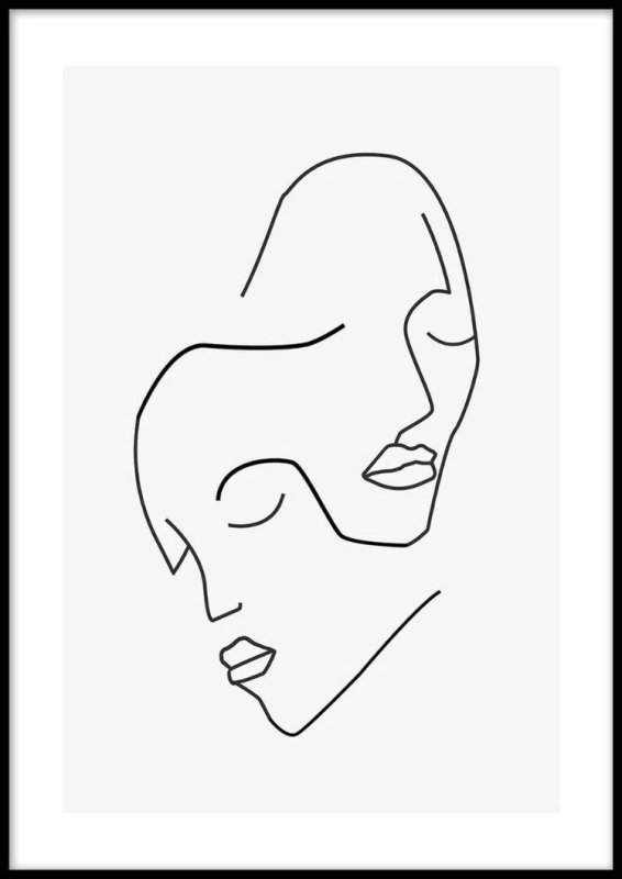 Лицо из линий