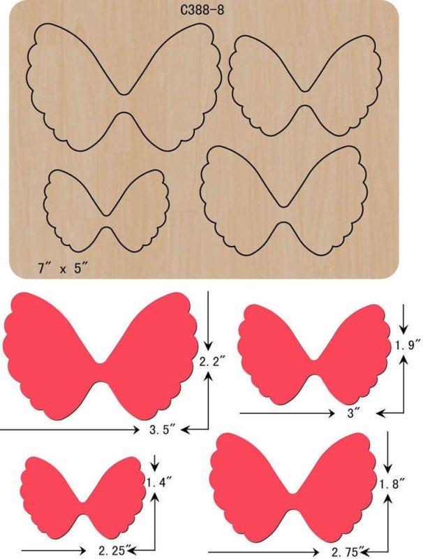 Трафареты для бантов из фоамирана
