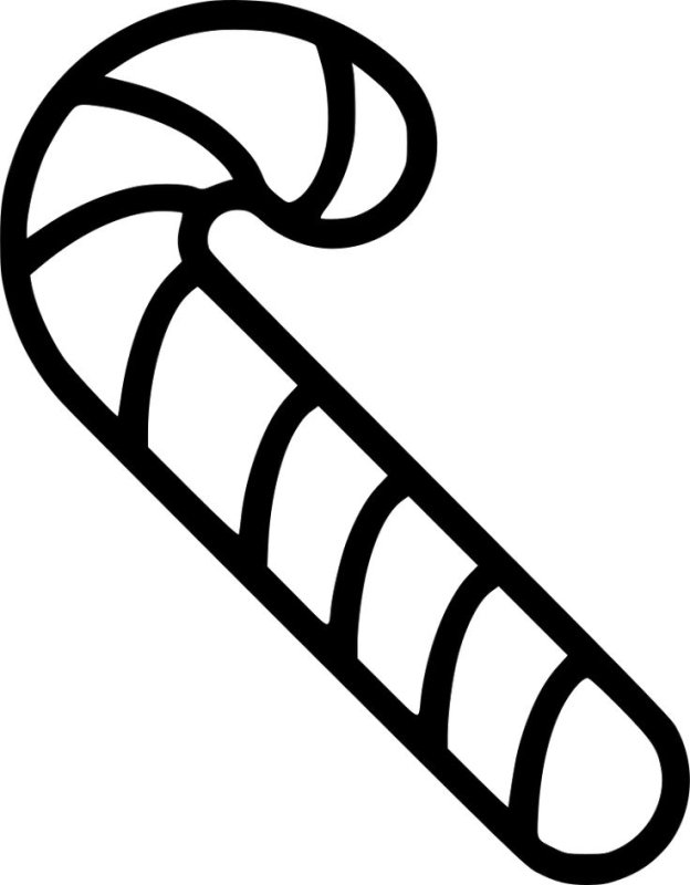 Новогодний леденец контур