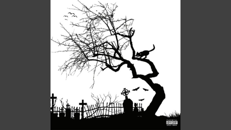 Старое кладбище силуэт