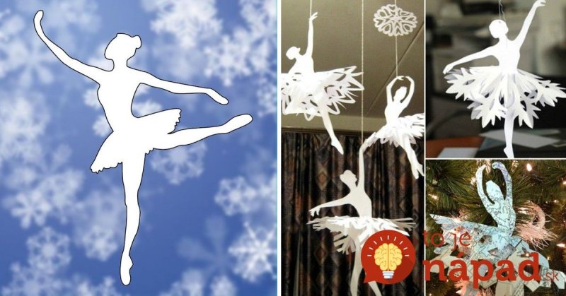 Балерина Снежинка из бумаги
