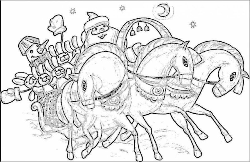 Матройка лошадейраскраска