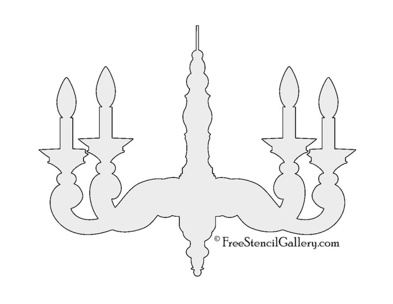 Люстра трафарет