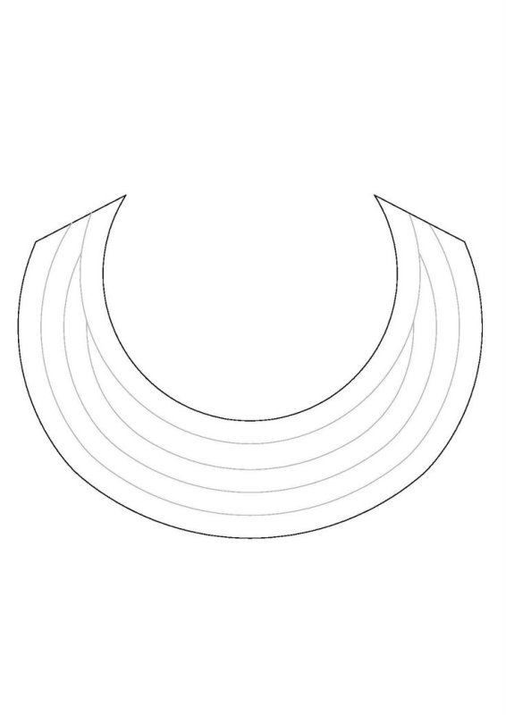 Ожерелье трафарет