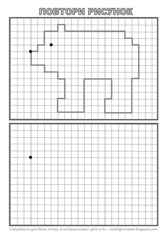 Рисование по стрелочкам для детей