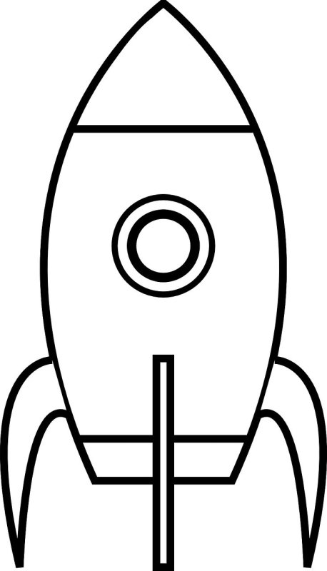 Ракета раскраска для детей